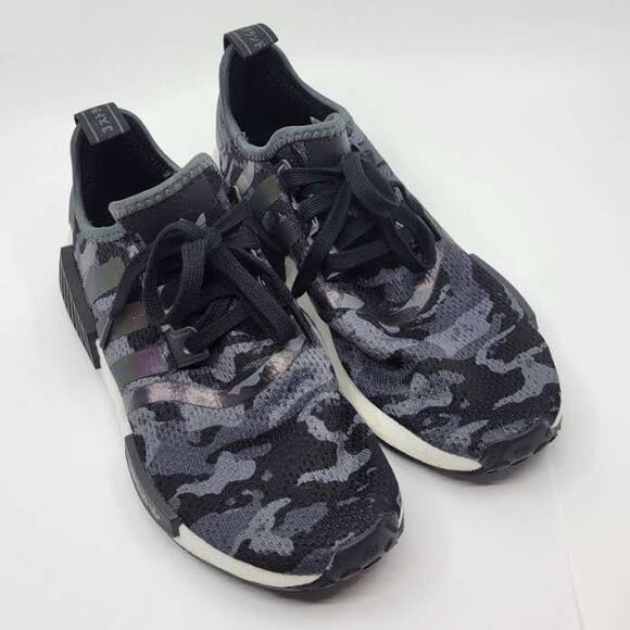 Adidas NMD_R1  Mens Athletic Running Shoes Grey Camo GV8797 Size 7 US 40 FR main image 5